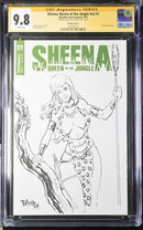 Sheena Queen of the Jungle (2021) # V2 # 1 (CGC 9.8) Signed Tim Vigil * Dynamite