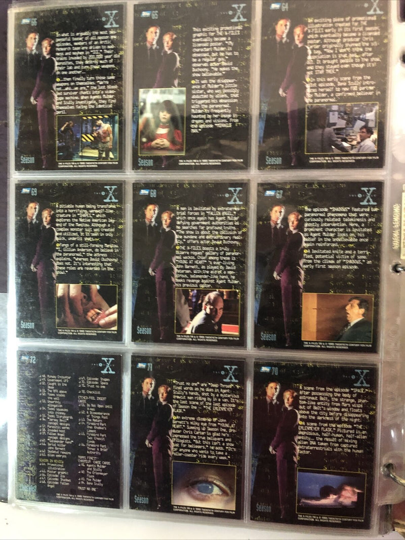 X-Files Trading (1995) Trading Cards Complete Season