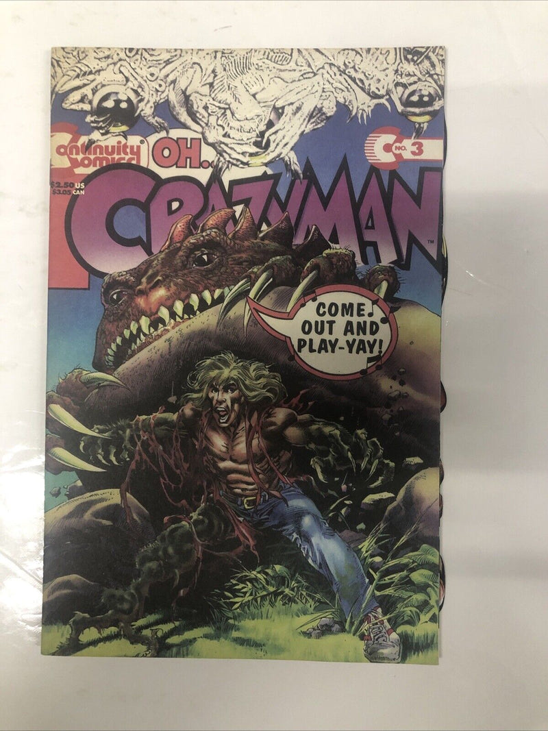 Crazy Man 2 Sets • Set Issue # 1-3 • Set Issue # 1-4 • Continuity Comics