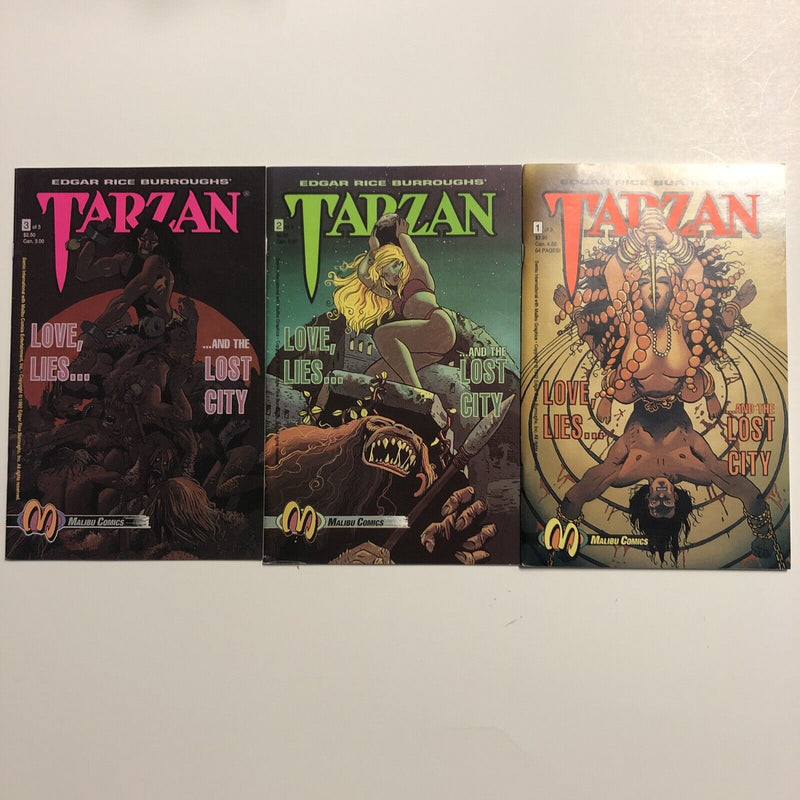 Tarzan 3 Minis (1992) #1-5/#1-3/#1-7 (VF/NM) Malibu Comic| Complete Set