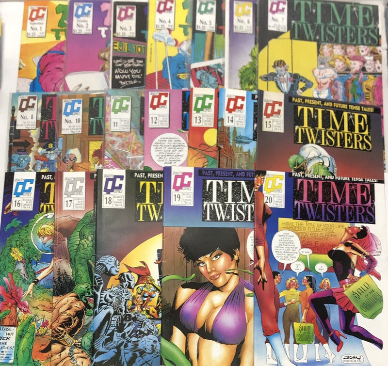 Time Twisters • Set Issues # 1-20 Missing Issue # 9 • Quality Comics • Warkman