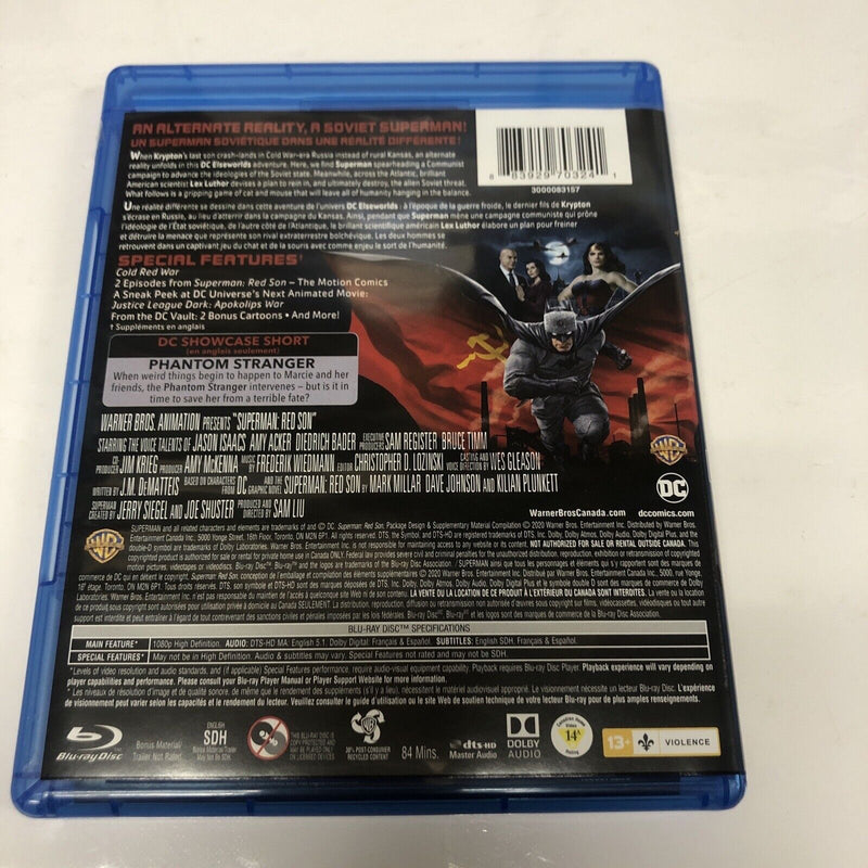 Superman : Red Son (2021) BIL/Blu-ray/DVD Slipcover • Digital Code• DC Universe