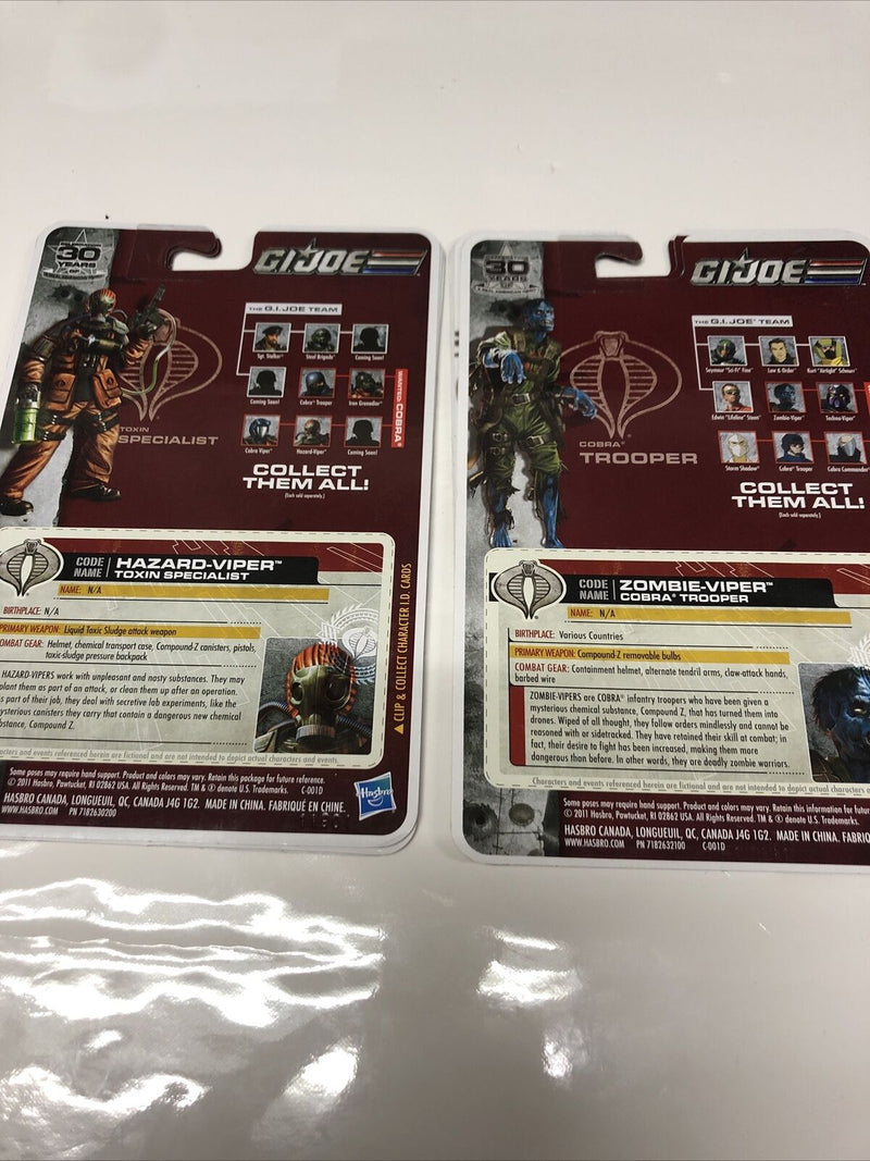 GI Joe (2011) Dossier • Cards • Cobra Trooper • Made In China • Zombie Viper