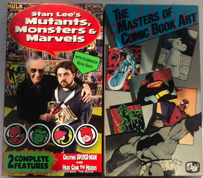 Stan Lee’s Mutants,Monsters & Marvels + The Masters of Comic Book Art (VHS) Lot