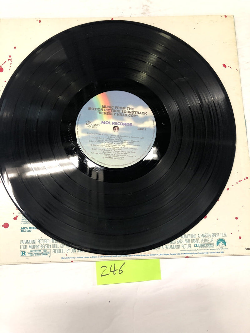 Beverly Hills Cop Motion Picture Soundtrack Vinyl LP Album