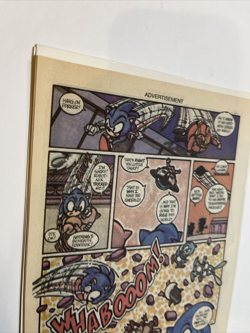 Sonic The Hedgehog (1991)(NM) Promotional 16 PG Sega Genesis Advertisement Comic