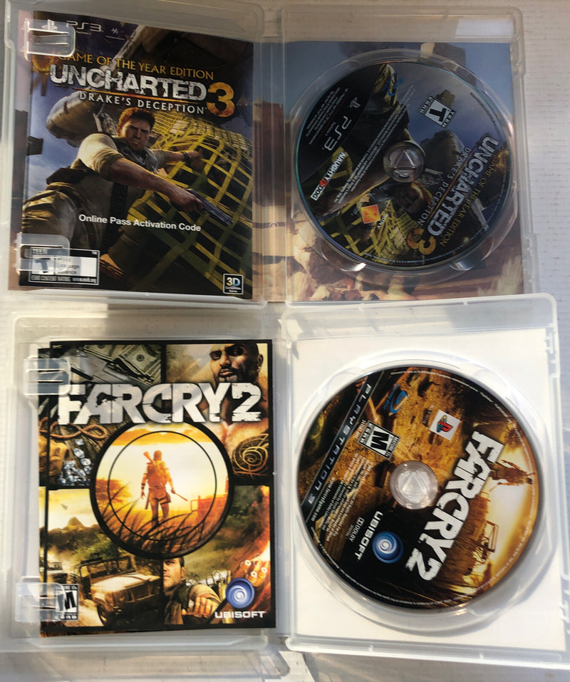 Uncharted 3 Drakes Deception ,Farcry 2 PS3