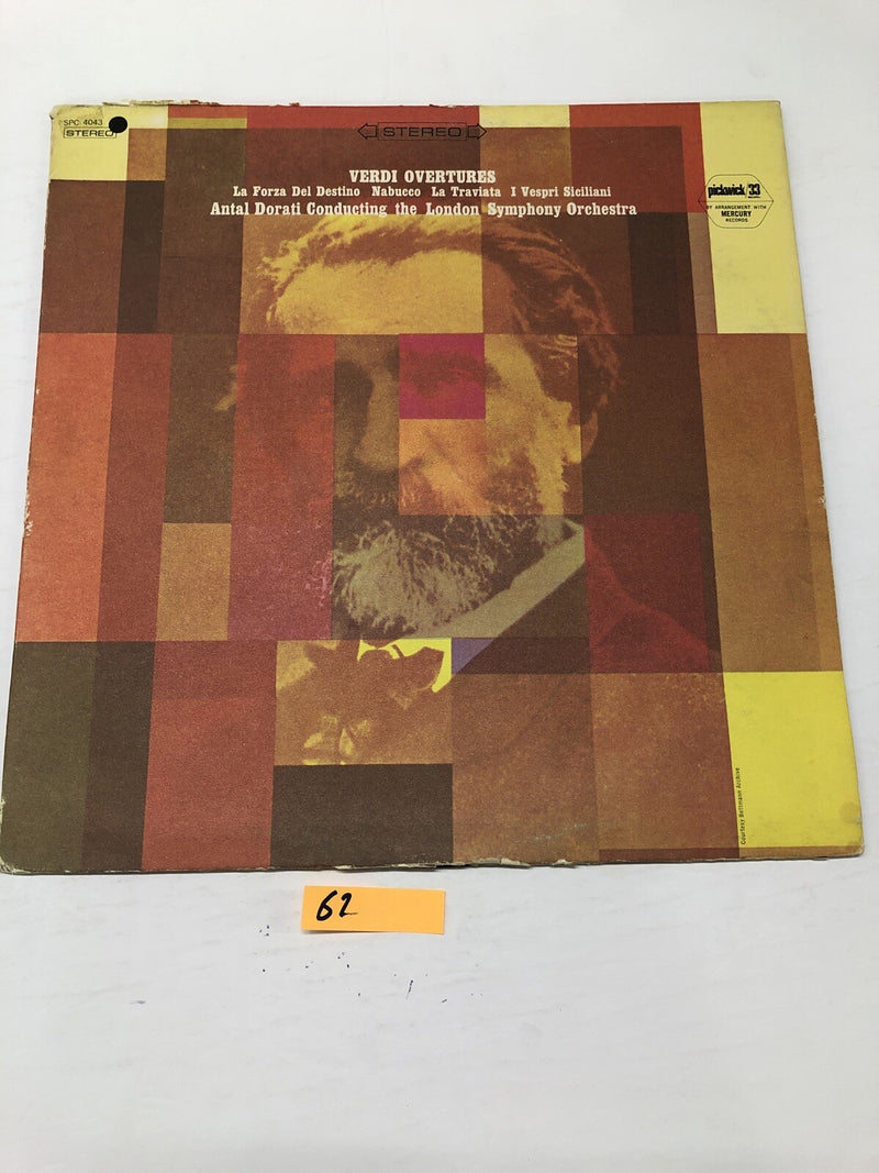 Verdi Overtures London Symphony Orchestra Vinyl LP Album