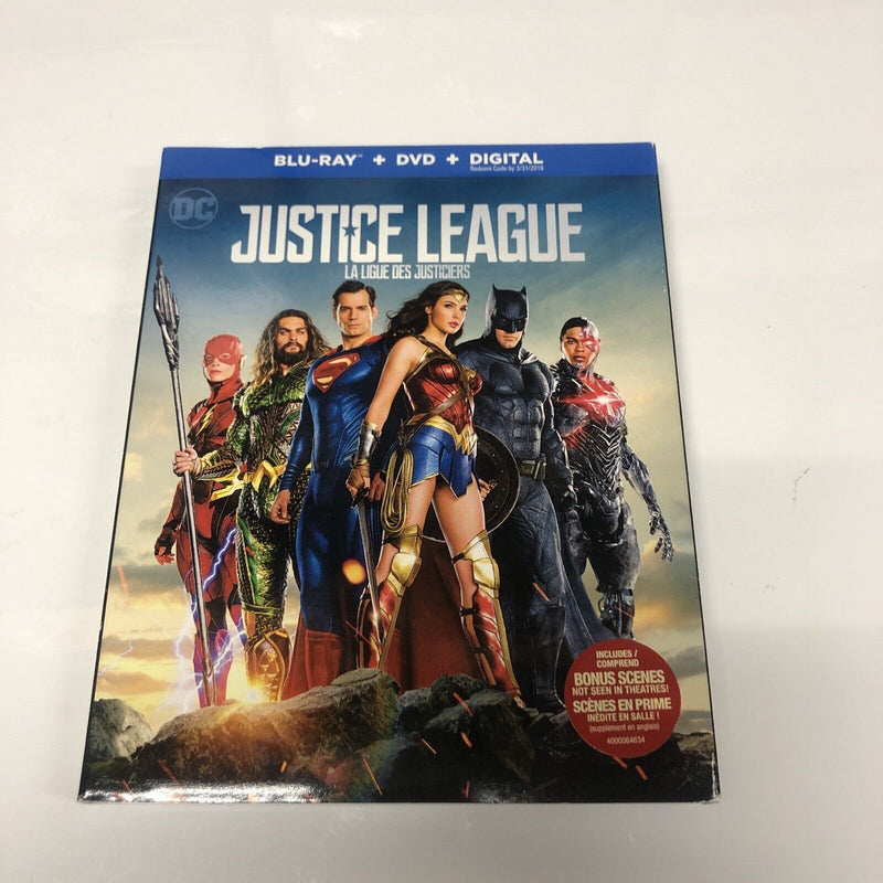 Justice League (2017) Blu-ray + DVD + Digital • DC Universe • Batman • Superman
