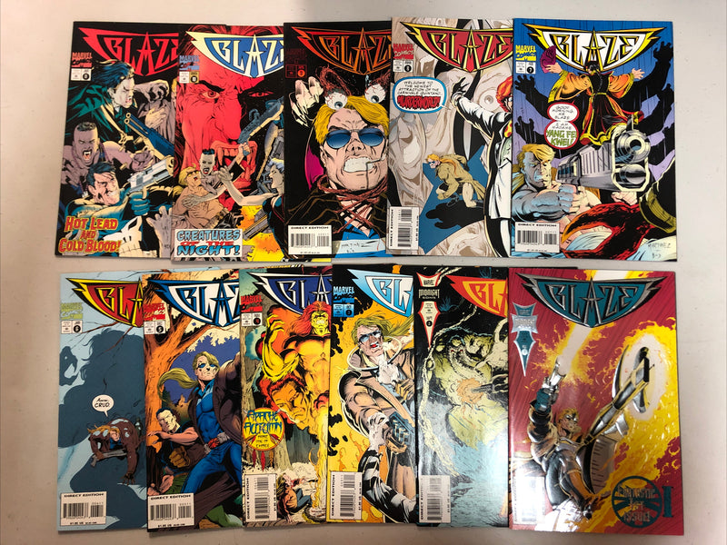 Blaze (1994) #1-11 + Legacy Of Blood #1-4 (VF/NM) Near Complete Sets Lot Marvel