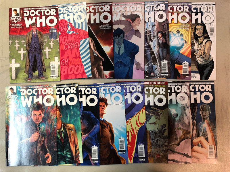 Dr. Who Tenth Doctor (2014) #1-15 + Year Two #1-17 (VF+/NM) Complete Sets Titan