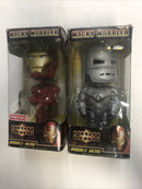Iron Man Bobble Head Funko Wacky Wobbler Lot of 2 Bobble Heads