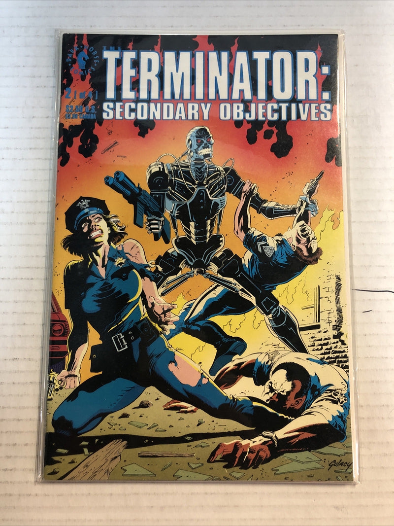Terminator Secondary Objectives (1991) #1-4 VF/NM Complete Series ~ Da