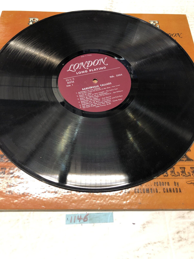 Barkerville Ballads Theatre Royal Vinyl  LP Album (Autographed By The Cast)