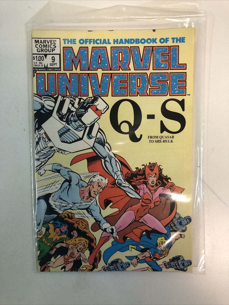 The Official Handbook Of The Marvel Universe (1982) Set# 1-15 Missing # 6-8 (VF)