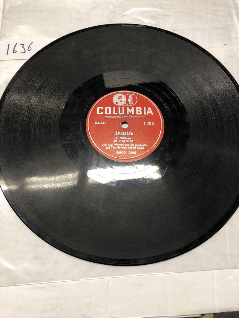 Jo Stafford Jambalaya Shellac 78RPM