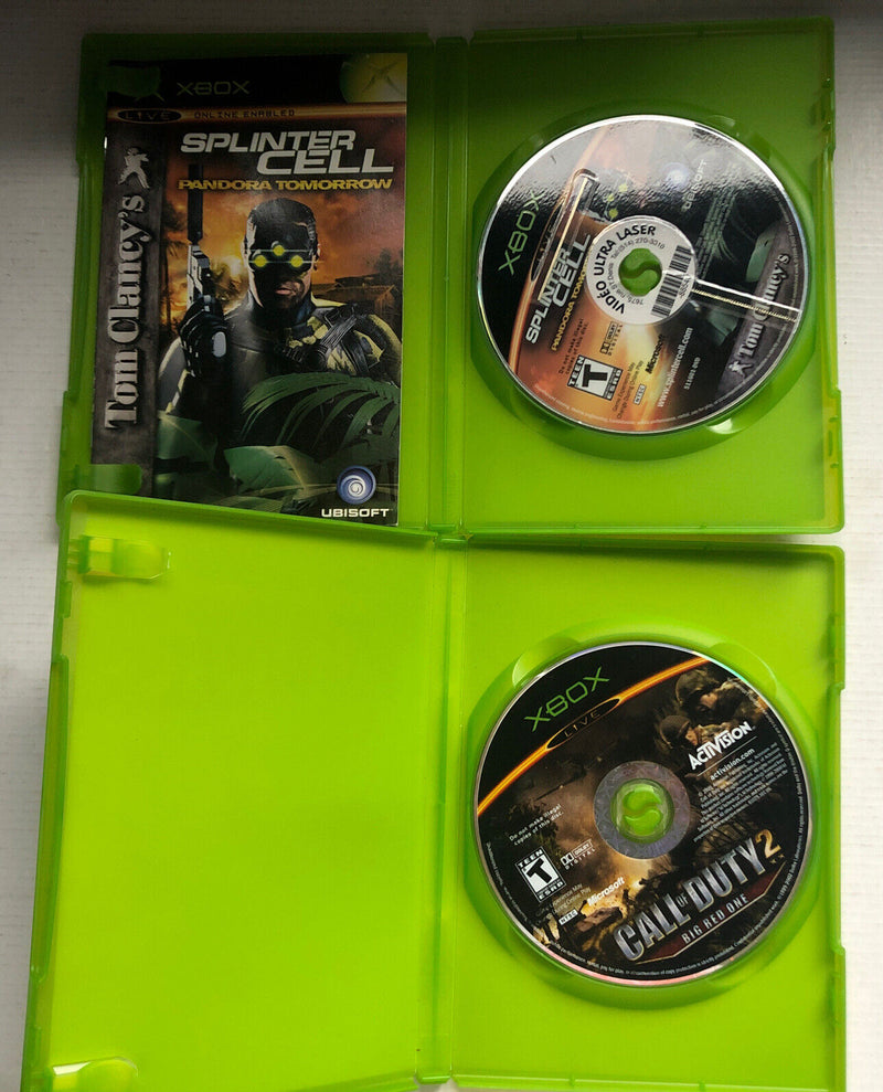 Splinter Cell Pandora Tomorrow,Call of duty 2 Big Red One Xbox Game Bundle