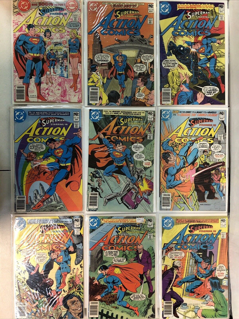 Superman Starring In Action Comics (1979) Complete Set