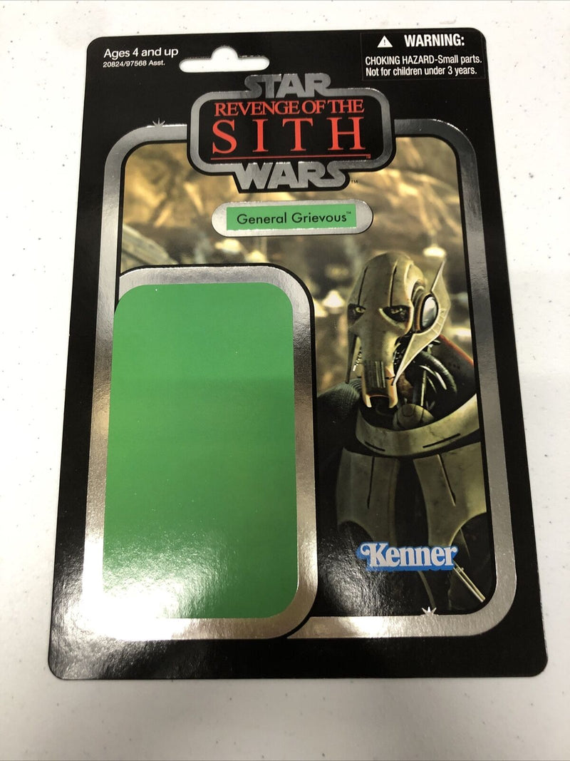 Star Wars VC17 General Grievous Carded Action Figure • Only Card