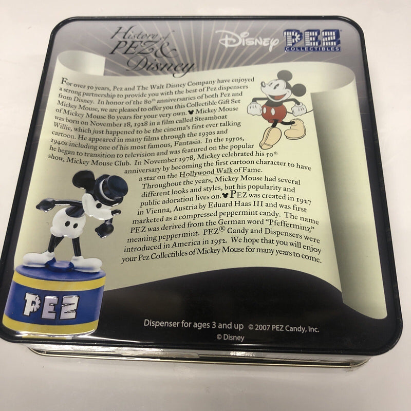 Pez Collectibles Disney Mickey Mouse 80 Years (2007) Vintage Mickey Poster