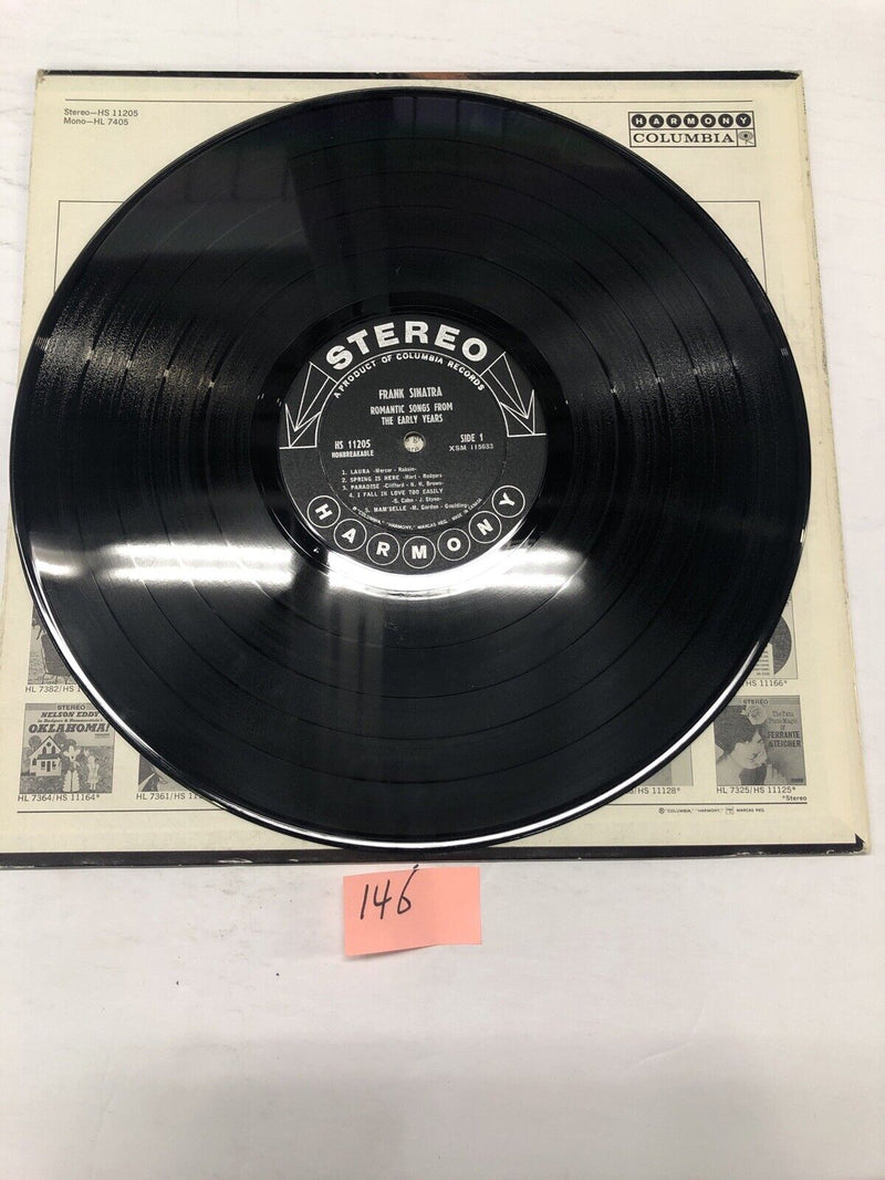 Frank Sinatra Romantic Songs From The Early years IVinyl LP Album