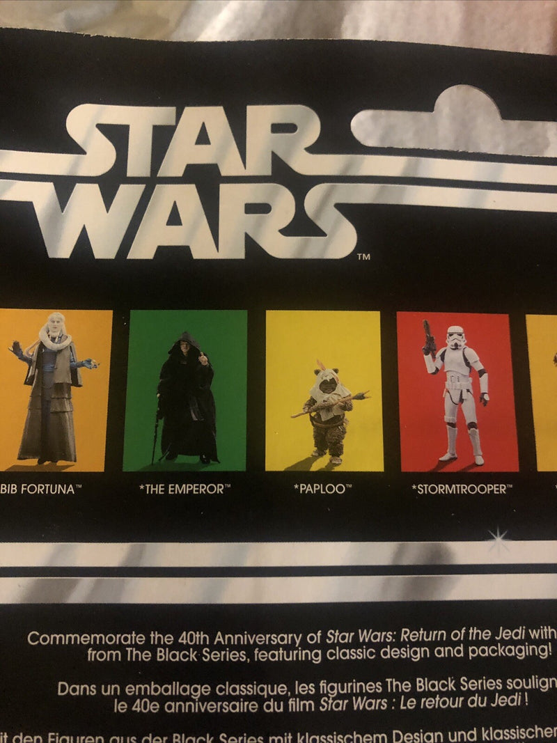 2023 Star Wars Black Series 6 in 40th Anniversary RotJ Bib Fortuna C8/9