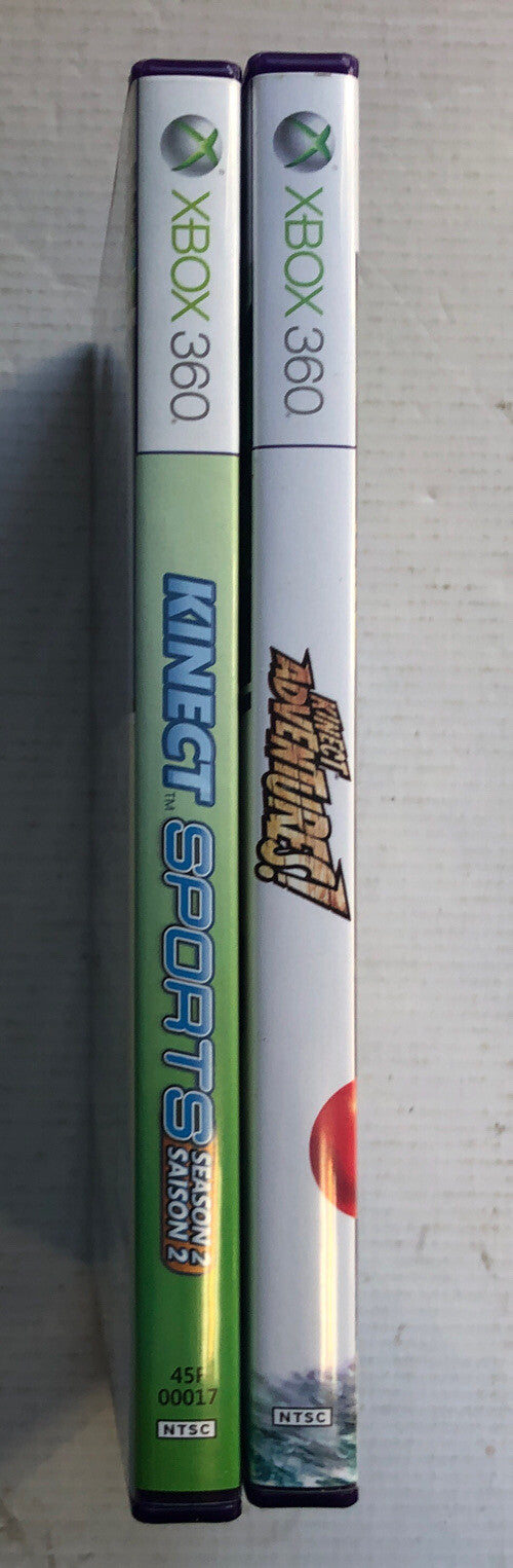 Kinect sports Season 2,Kinect adventure Bundle Xbox360