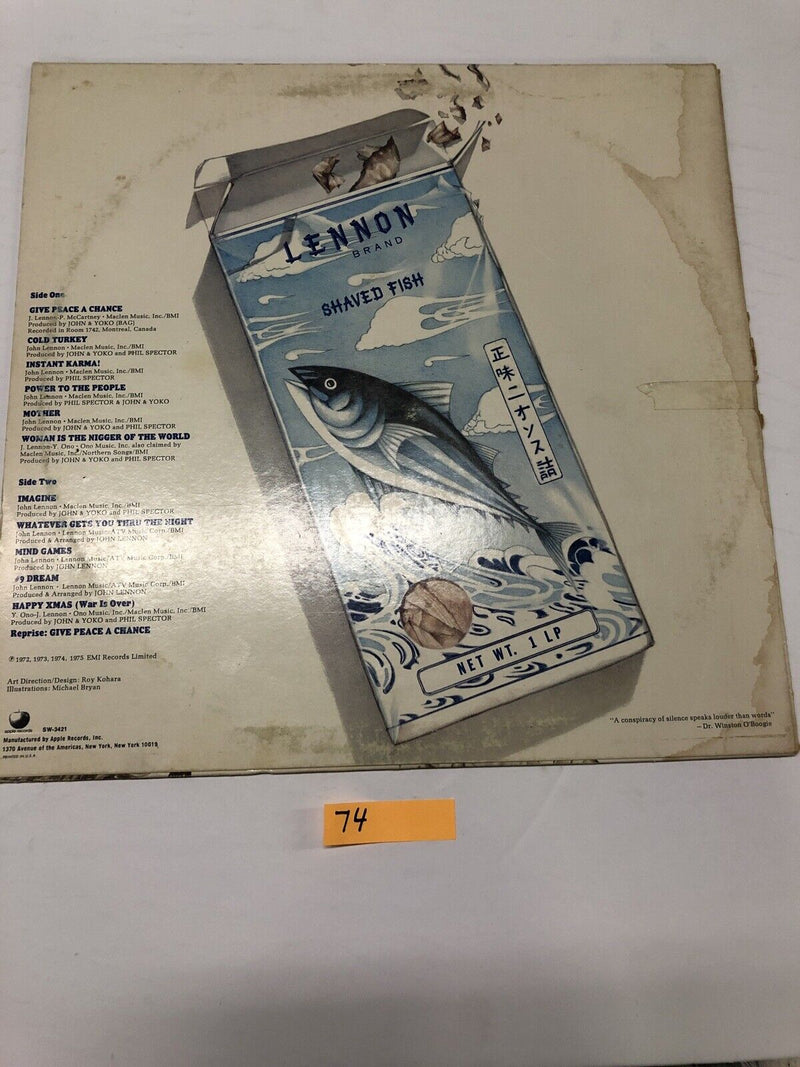 John Lennon Plastic Ono Band(compilation)  Vinyl LP Album