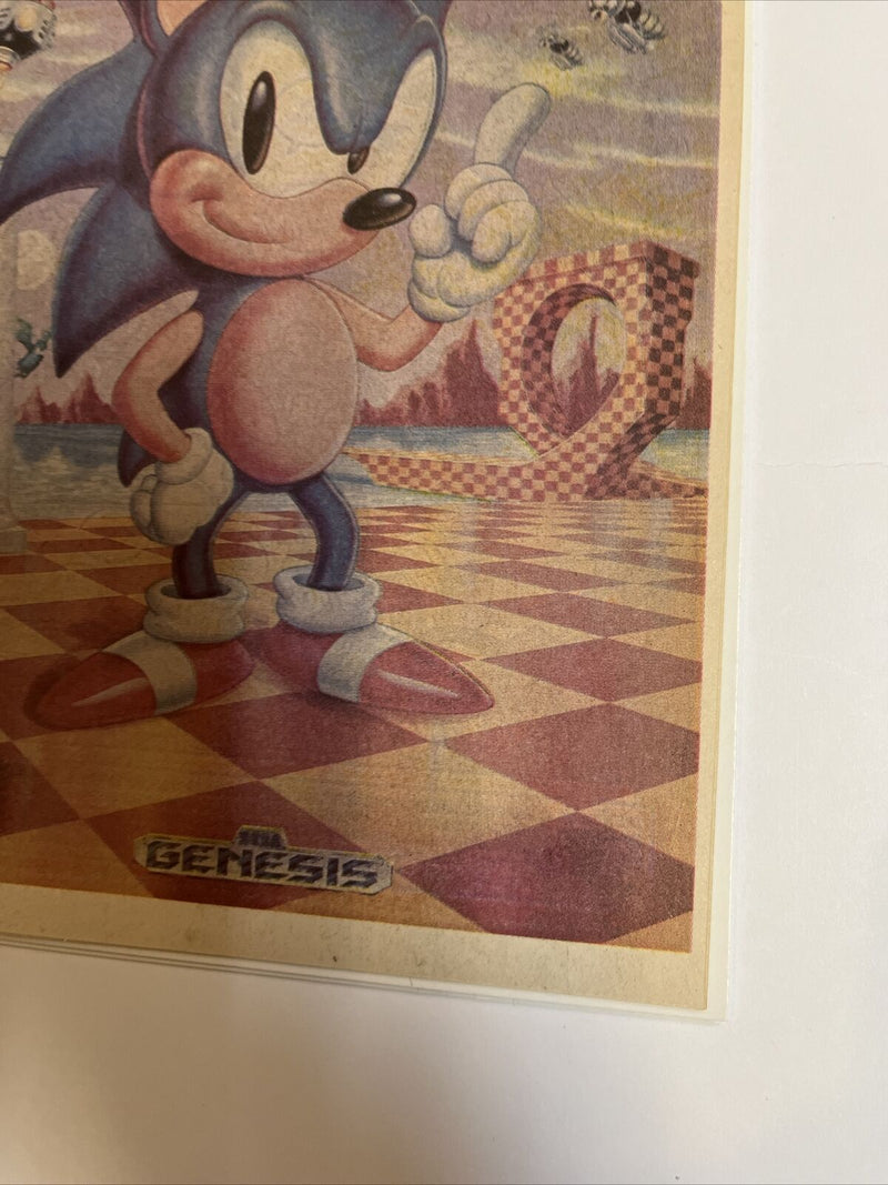 Sonic The Hedgehog (1991)(NM) Promotional 16 PG Sega Genesis Advertisement Comic