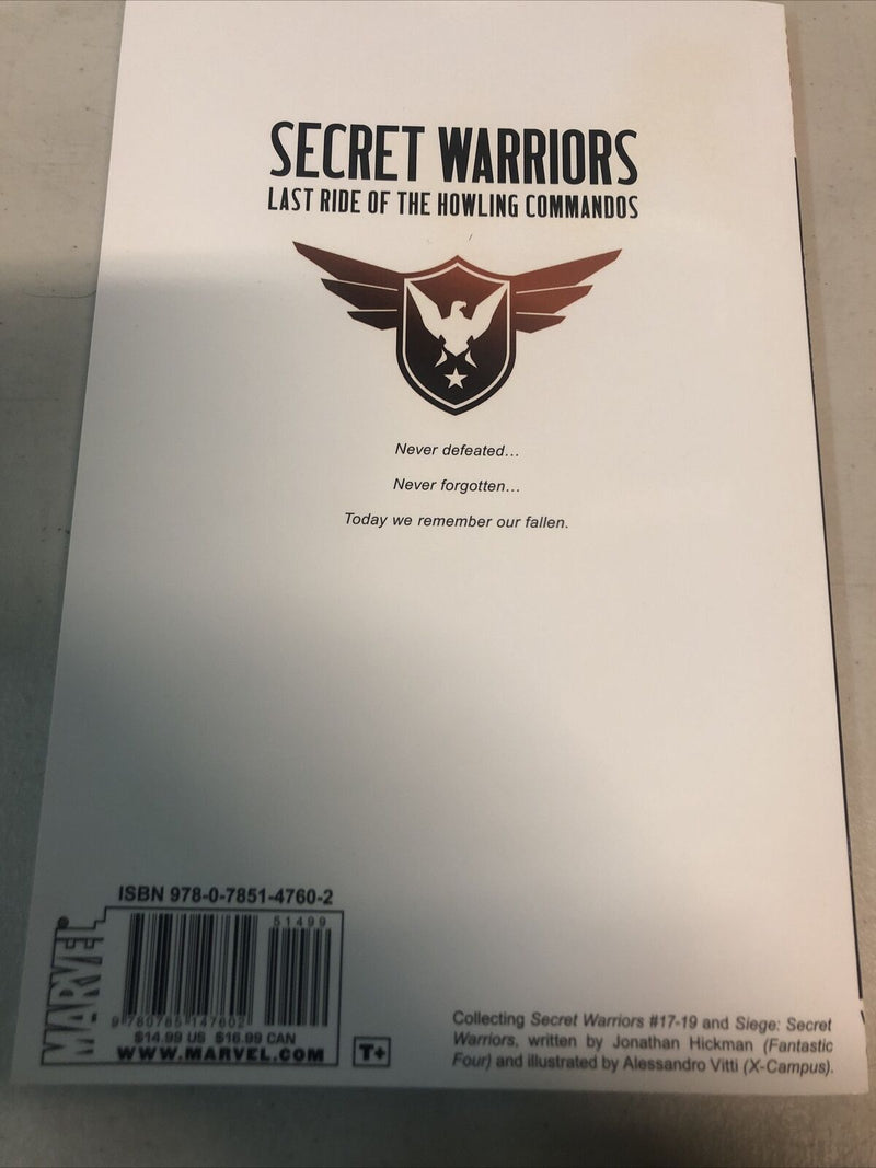 Secret Warrior Vol.4 Last Ride Of The Howling Commandos (2011) Marvel SC Vitti