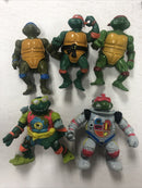 Mutant teenage ninja turle 5 figures 1988 and 1990 Mint