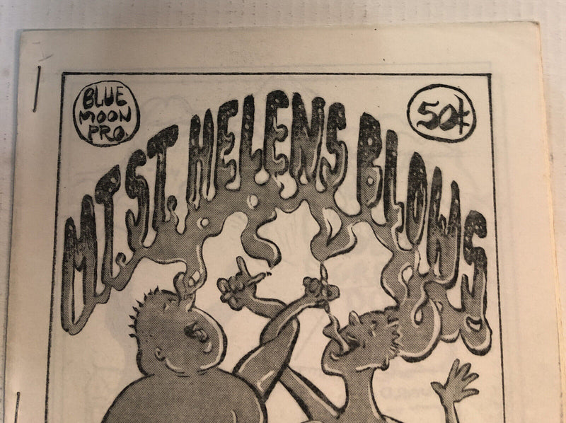 Mt. St. Helens Blows(1980)F/VF Smoking With A Mountain Limited 27/100|Blue Moon