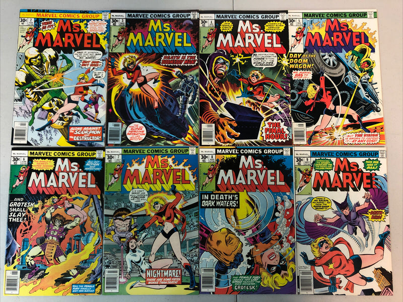 Ms.Marvel (1977) #2-23 Missing #18 (VF/NM) Set Marvel Comics