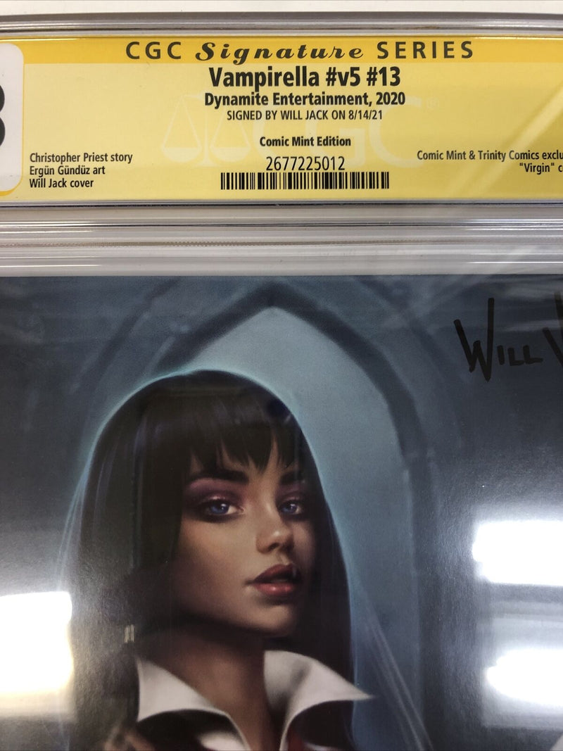 Vampirella # 5 (2021) #13 (CGC SS 9.8) Signed By Will Jack