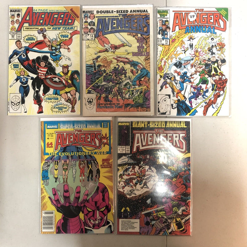 Avengers (1984) #251-300 Missing 281 Annual #14-17 (VF/NM) (257 VF) Set Lot Run