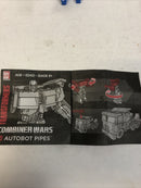 Transformers Generations Combiner Wars Legends Class Pipes 2015 Complete Mint