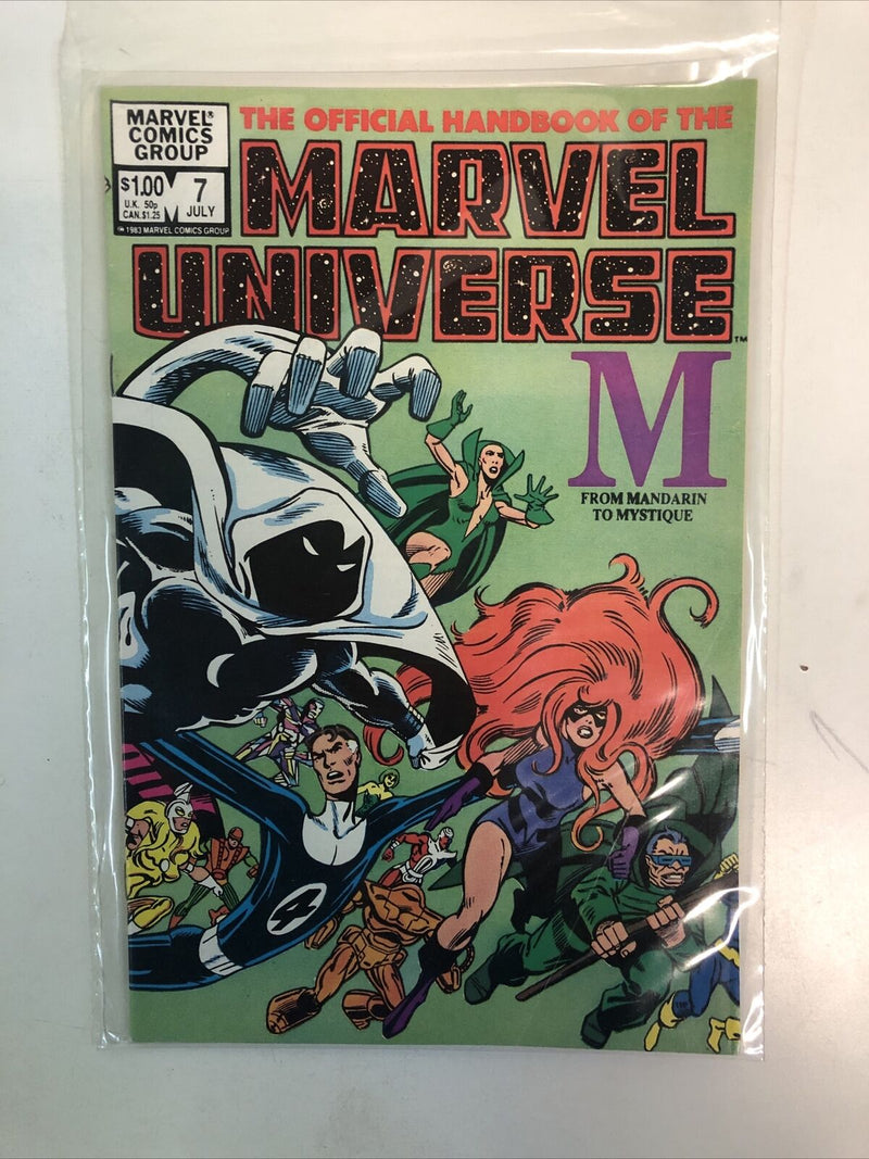 The Official Handbook Of The Marvel Universe (1982) Set# 1-15 Missing # 6-8 (VF)