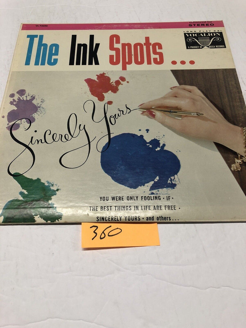 The Ink Spots Sincerely Yours Vinyl  LP Album