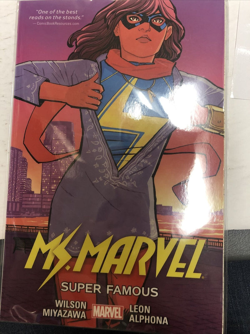 Ms. Marvel Vol.5 Super Famous (2016) Marvel TPB SC Takeshi Miyazawa