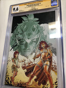 Unbreakable Red Sonja (2023) 5 (CGC 9.6) Signed Sketch She devil With A Swod Zub