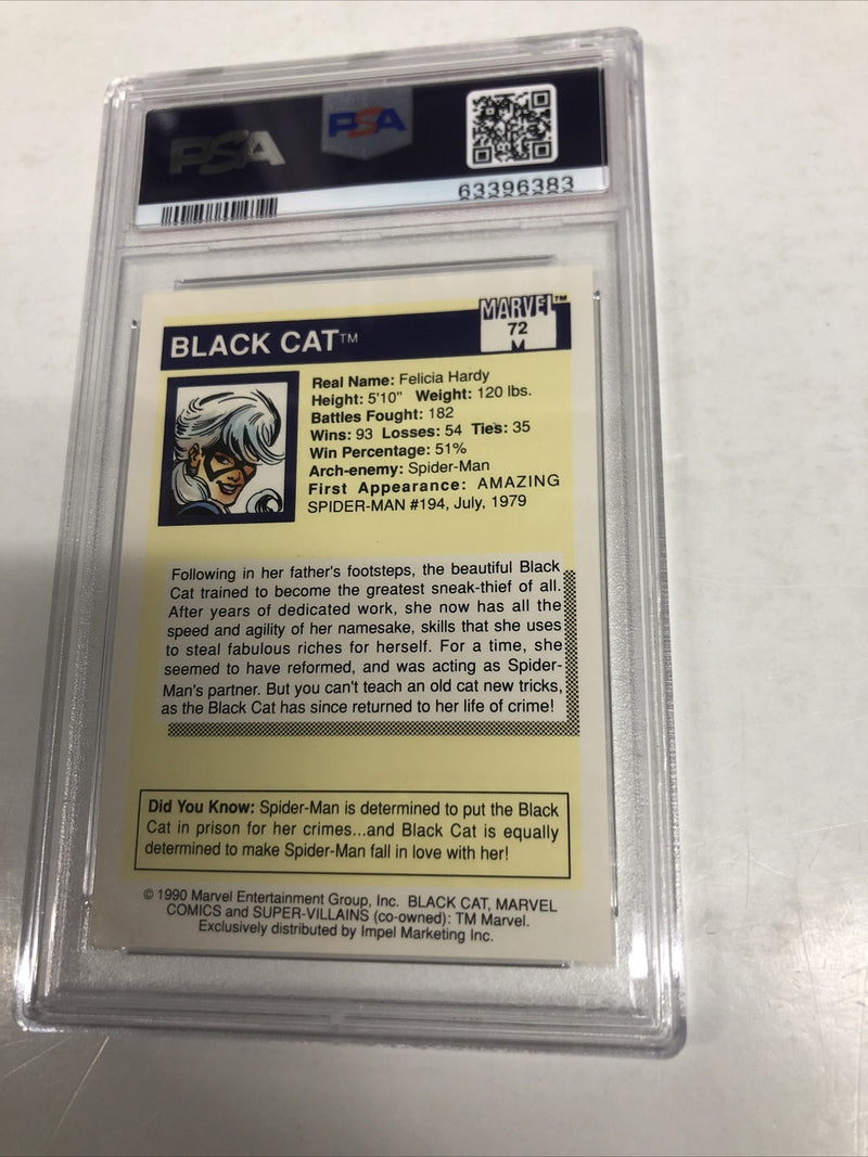 1990 Marvel Universe Super-Villains Black Cat