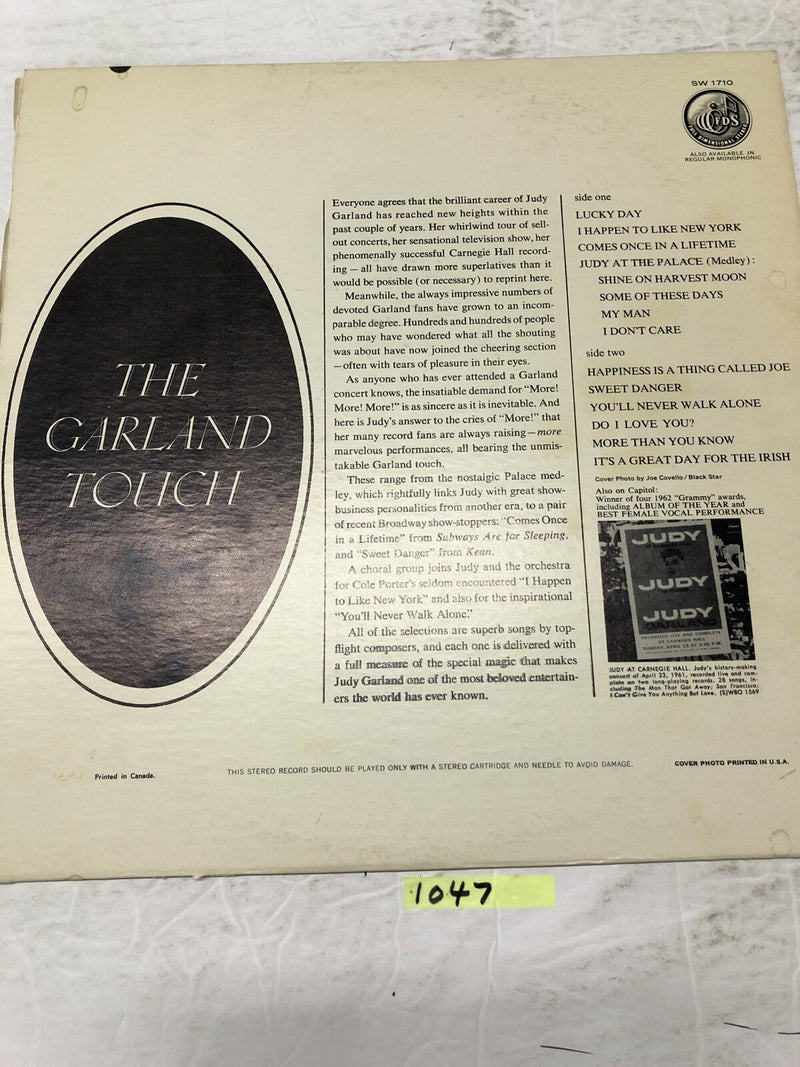 Judy Garland The Garland Touch Vinyl  LP Album