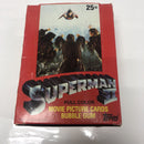Topps Superman (1991) • Movie Full Color Trading Cards Box • Bubble Gum