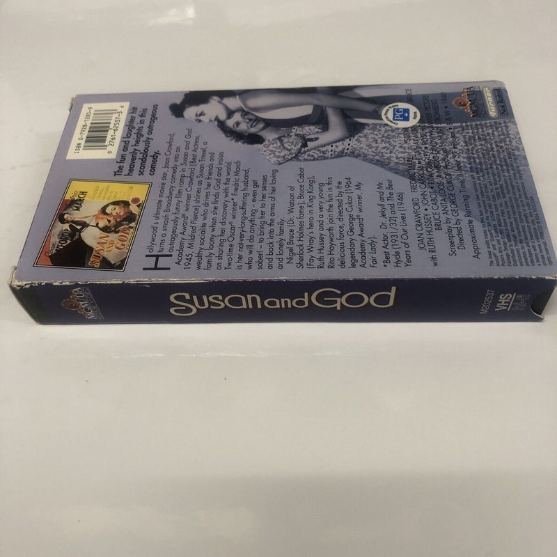 Susan and God (1992) VHS • Joan Crawford • Fredric March • MGM/UA Home Video