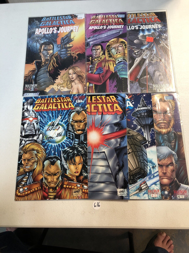 Battlestar Galactica lot Maximum Press 4 different series (VF/NM) sets