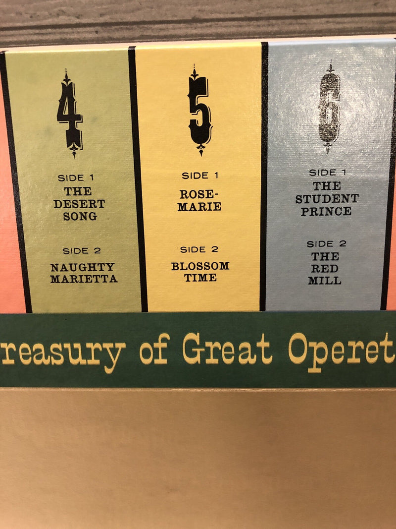 Treasury Of Great Operettas 9 (Nine) Vinyl LP  Album Boxed Set Collection