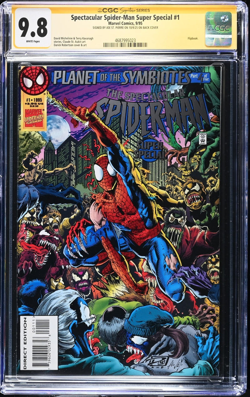 Spectacular Spider-Man Super Special (1995) #1 (CGC 9.8 SS) Signed Joe