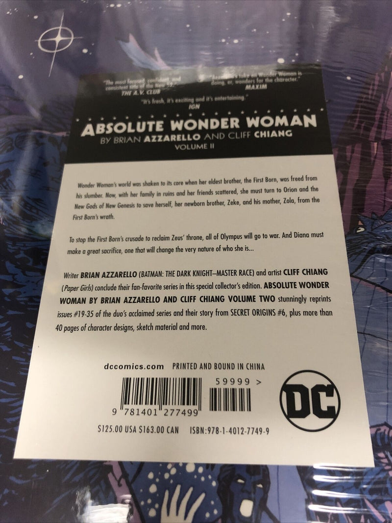 Absolute Wonder Woman Vol.2 (2018) Azzarello & Chiang| DC Comics|HC| New-Sealed