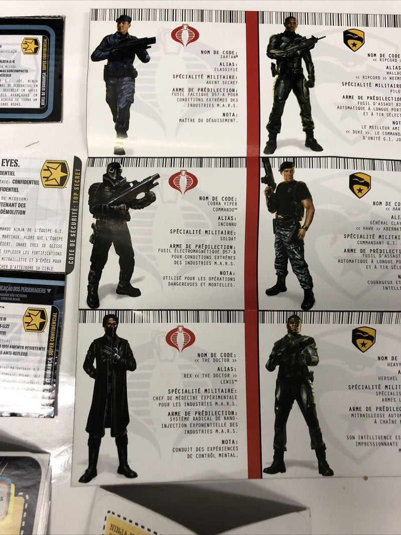 GI Joe File ID Card • Filecard • Rise Of Cobra • Lots Of 40• Paper • Cards