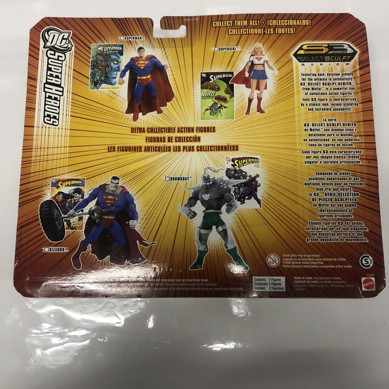 Superman & Bizzaro Figures(2006) 2 Pack S3 Select Sculpt • DC Superheroes